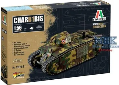 Produktbild von ITALERI IT25766 Char B1 Bis 1:56