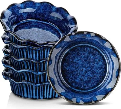 Produktbild von Famanu Crème Brulee Schalen Set von 6 - 256 ml, blau