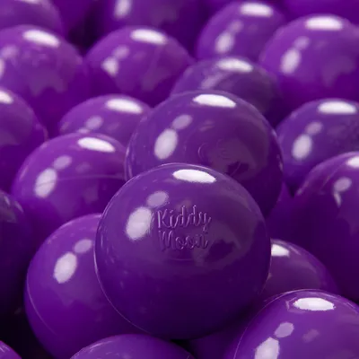 Obrázok produktu pre KiddyMoon Kids 700 ∅ 7 cm loptičiek na hranie loptičiek pre detské plastové loptičky do kúpeľa vyrobené v EÚ, Fialová