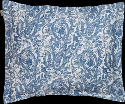 Produktbild von GANT Porcelain Paisley Satin-Kissenbezug einzeln Farbe Lake Blue Größe 80x80