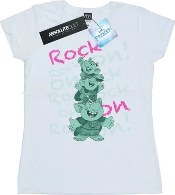 Produktbild von Disney - "Frozen Trolls Rock On" T-Shirt für Damen BI21975 (S) (Weiß)