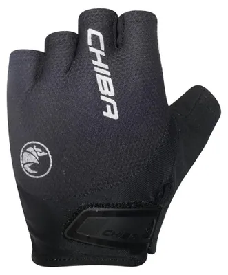 Obrázek produktu pro CHIBA Gel Air – krátké cyklistické rukavice, černé, velikost L, s gelovou výplní.