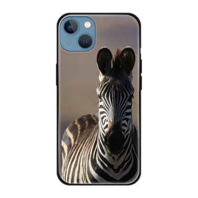 Produktbild von König Design Hülle kompatibel mit Apple iPhone 13 Kunststoff Soft Handyhülle - Handy Case Zebra