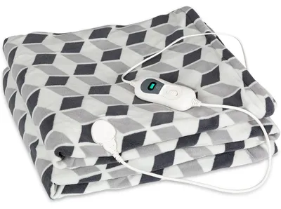 Obrázok produktu pre Klarstein XXL Elektrická deka, 120 W vyhrievacia prikrývka s automatickým vypnutím, pohodlná prikrývka na posteľ, pohovku a kemping, veľké elektrické vyhrievacie prikrývky, energeticky úsporné a prateľné vyhrievacie prikrývky, 200 x 180 cm