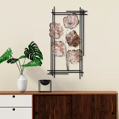 Obrázek produktu pro Wallity, Daiyu 3, Dekorativní kovový doplněk na zeď, 100 % KOV, Vícebarevná, 48 x 87 x 4 cm