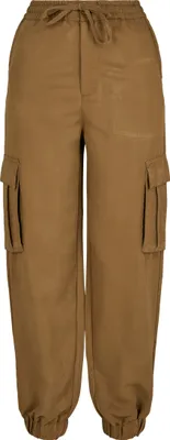 Obrázok produktu pre Urban Classics TB3434 | Dámske viskózové nohavice Jogginghose Damen - Farbe: summerolive - Größe: L