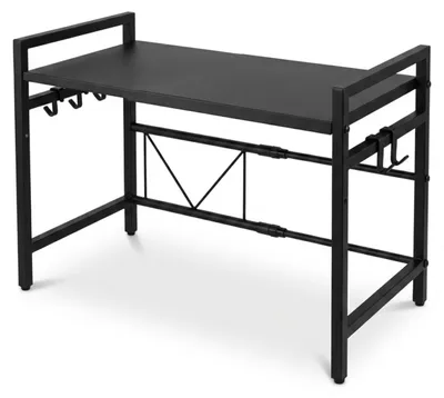 Produktbild von Ausziehbares Regal über der Mikrowelle mit Haken, 63 × 32 × 44 cm
