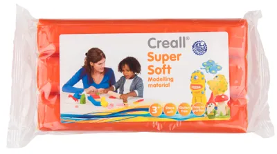 Produktbild von Creall Supersoft Knetblock 500g Orange