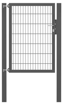 Zdjęcie produktu dla Alberts 635831 Pojedyncza bramka Flexo z akcesoriami, antracyt, szerokość 100 cm, wysokość 140 cm