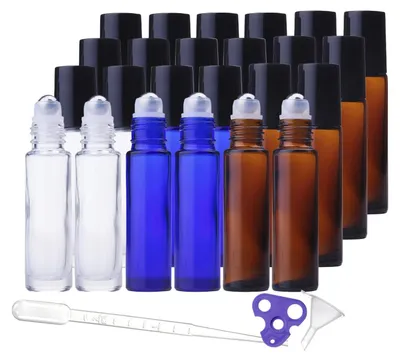 Immagine prodotto di Set di 24 flaconi ricaricabili da 10 ml per oli essenziali