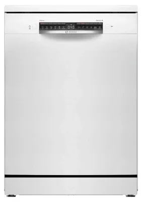 Produktbild von Bosch Serie 4 SMS4HMW07E, Freistehend, Standardgröße (60 cm), Weiß, Schwarz, Tasten, Berührung, 1,75 m