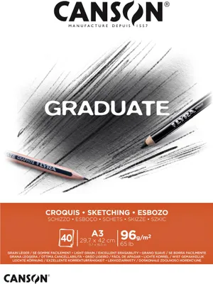 Produktbild von Canson Graduate, Kunstpapier, 96 g/m², 40 Blätter
