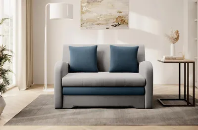 Produktbild von LIORAIA Zweisitzer-Schlafsofa - grau/blau