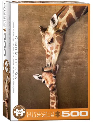 Immagine prodotto di Eurographics Puzzle Kuss der Giraffenmutter, 500 Teile, 68 x 48 cm, 6500-0301