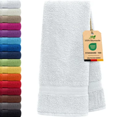 Produktbild von AR Line ARIZONA Handtuch-Serie – 500 g/m² Frottier in 9 Größen verfügbar, Größe: Handtuch 50x100 cm, Farbe: Weiß