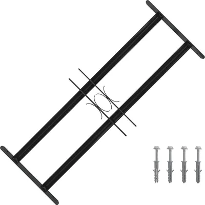 Zdjęcie produktu dla Kratka Okienna 76 x 30 cm Stal malowana proszkowo Czarny