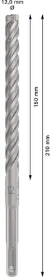 Immagine prodotto di vrták do kladiv SDS plus-5X 12x150/210 mm