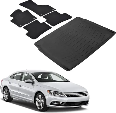 Obrázek produktu pro Sada Velurových Koberců a Vaničky do Kufru pro Volkswagen Passat CC 2008-2016