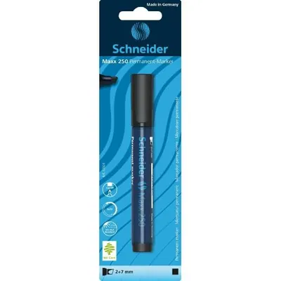 Produktbild von Schneider Permanent-Marker Maxx 250 schwarz, Blisterkarte mit 1 Stück