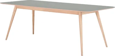 Produktbild von home24 Esstisch - Eiche Teilmassiv / Linoleum
