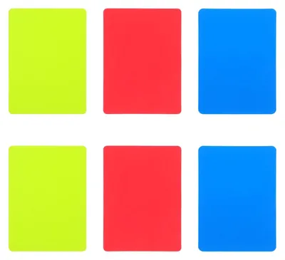Obrázek produktu pro Solidchoice – Sada 6 karet pro fotbalové rozhodčí