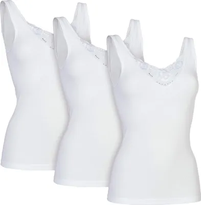 Produktbild von Erwin Müller Damen-Unterhemd 3er-Pack kochfest weiß 50