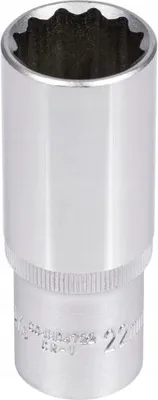 Obrázek produktu pro Jonnesway 1/2" dlouhá 22mm šestihranná hlavice