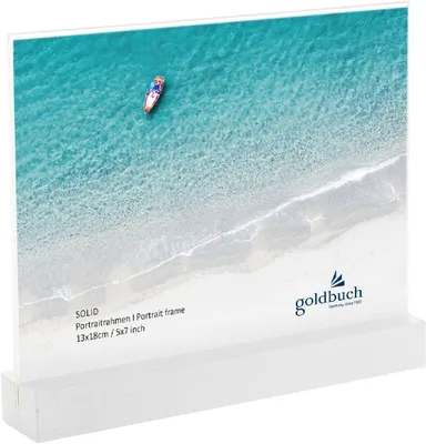 Zdjęcie produktu dla Goldbuch 95 0023 Bilderrahmen Solid - 1 Foto 13 x 18 cm, weiß