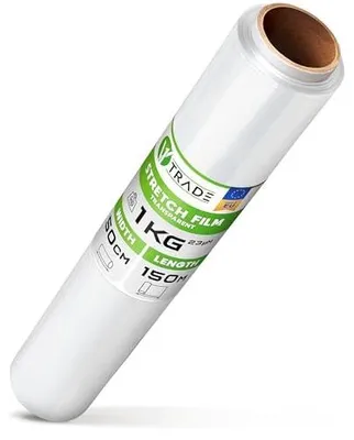 Stretchfolie 23 µm, 150 m x 50 cm, transparent, Palettenfolie