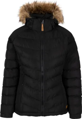 Image de Trespass Veste matelassée Nadina pour femme, imperméable TP4130 (L) (Noir/Noir)