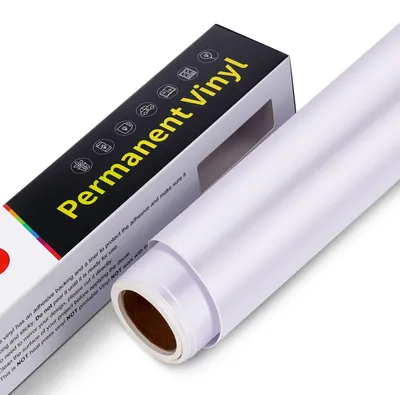 Imagen del producto de Película de vinilo permanente, autoadhesiva, de 30,5 cm x 305 cm, para plotters
