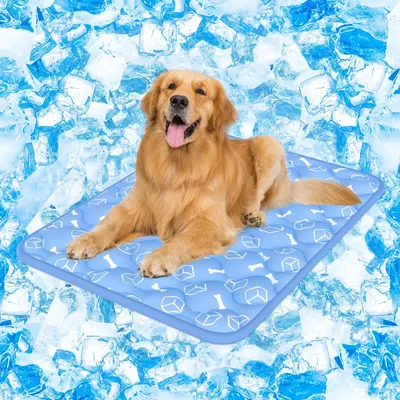 Zdjęcie produktu dla Mata chłodząca dla psa - 110 x 80 cm - Wodoodporna - Antypoślizgowa - Składana