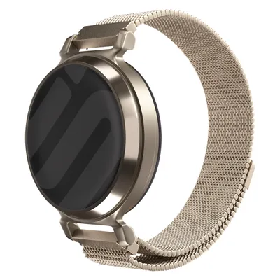 Produktbild von Strap-it Milanaise Smartwatch-Armband 14 mm passend für die Garmin Lily 2 (nicht die erste Version)- Champagnergold