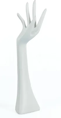 Produktbild von Schmuckhalter weiß Schmuckhand Hand Halter Schmuck aus Kunstharz 34cm