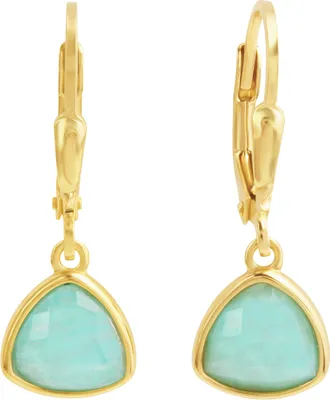 Produktbild von Zeeme Gemstones Ohrringe Silber 925 mit 2x Amazonit
