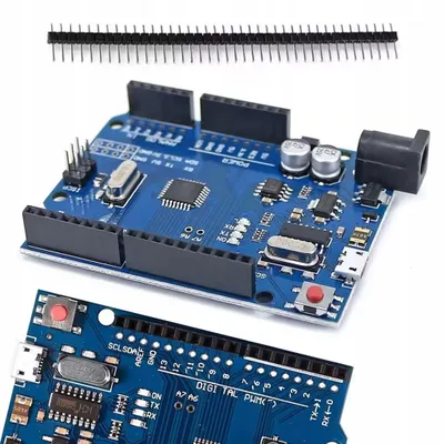 Immagine prodotto di Rosfix ACS A1 – Modulo Microcontrollore AVR | ATMEGA328P, 7-12 V, Funzionamento a 5 V, 16 MHz | Per Arduino UNO R3, Progetti Fai da Te