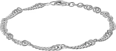 Produktbild von V Armband 925/- Sterling Silber 21cm weiß 064260107-21