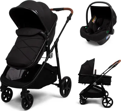 Image de Baninni Poussette 3 en 1 avec siège-auto Nelia Noir