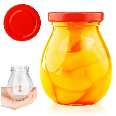 Zdjęcie produktu dla SuperButelki - Słoik szklany 245 ml z zakrętkami fi 58 mm, zestaw 0,245 l wieczko, na przetwory, kiszonki, komplet 0,245l słoik, zakrętka + E-BOOK