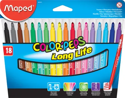 Image de Maped Feutre de coloriage COLOR'PEPS, étui carton de 18 pièces