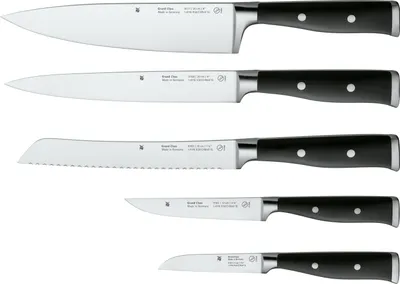 Produktbild von WMF Grand Class Messerset 5teilig  Germany, 5 Messer geschmiedet, Küchenmesser, Performance Cut, Spezialklingenstahl
