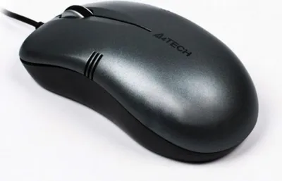 Productafbeelding van A4Tech OP-560NU, Geschikt voor zowel rechtshandigen als linkshandigen, Optische muis, USB Type-A, 1000 DPI, Zwart