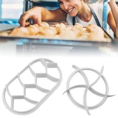 Produktbild von 2er Set Antihaft Backformen für Kuchen und Brot, oval 9x16cm und rund Ø10.3cm