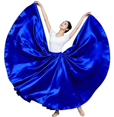 Produktbild von BACKGARDEN Eleganter Satin-Rock für Damen, 20 Meter, lang, für Ballsaal, Bauchta
