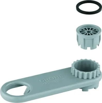 Produktbild von GROHE Strahlregler 46790, ohne Durchflussbegrenzung, integriert, inklusive Demontageschlüssel