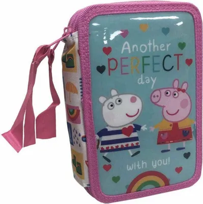 Immagine prodotto di Astuccio con tre scomparti per bambini, design Peppa Pig