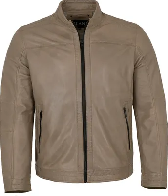 Produktbild von Jilani - Herren Lederjacke Lammnappa taupe : 60