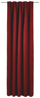 Produktbild von Joop J!FINA Dekoschal in Rot mit Kornblumenmuster, 1,4 m breit, für Fensterdekoration