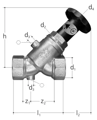 Produktbild von Georg Fischer Absperrbarer Rückflussverhinderer LegioStop NR, DN32, Rp 1 1/4", PN16, 1 Stk.