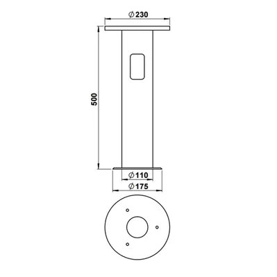 Produktbild von Albert Leuchten Erdeinbausockel 690011